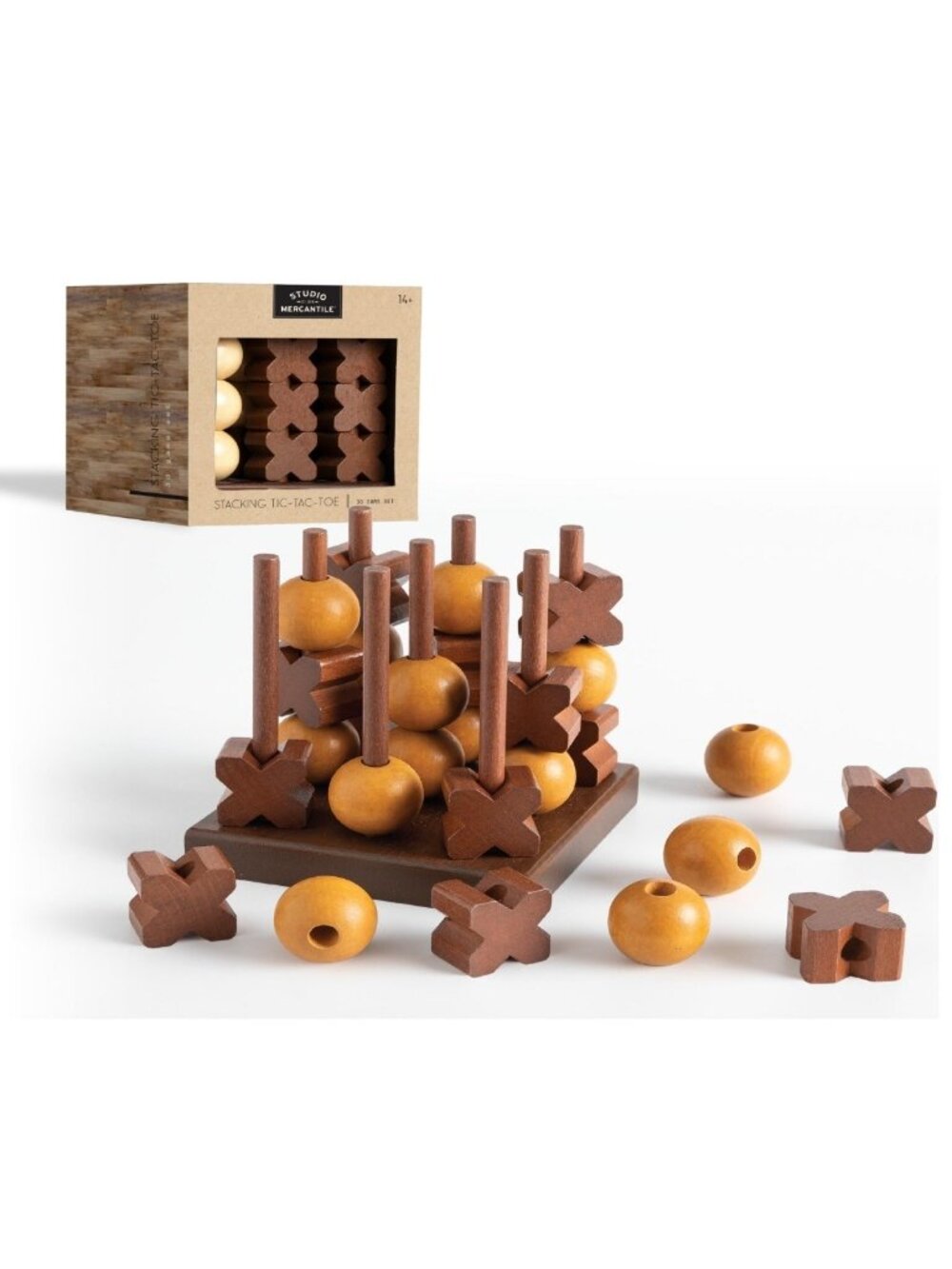 Studio Mercantile Tic Tac Toe 3D Game Set 29 Pieces Gift
